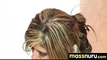 Preview 2 of Blue Eyes Tube Xxx - slippery nuru massage for lucky dude 18