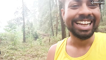 Preview 1 of Greatxxxx Www Com - Antim&#039_s 1st vlog POV on banging in the jungle before shoot with starsudipa ( Hindi Audio )