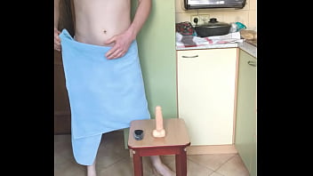 Preview 1 of Chubby Ponhd - LanaTuls - Anal Slut and Whore Riding Dildo on the Chair