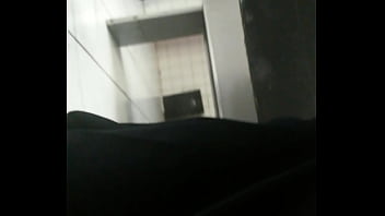 Preview 1 of Soft Jello Ass - frente al espejo del ba&ntilde_o publico
