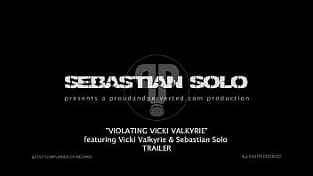 Preview 1 of Sex X H D - Sebastian Solo - Vlating Vicki Valkyrie