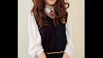 Preview 3 of My Mom Okd Pussy - Hermione is a little shy,  but her shyness won&#039_t stop her from being a naughty slut ready to fuck right now