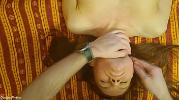 Preview 3 of Fuqer Skirt - Tits massage with an olive oil. Squeezing them bouncy and wet