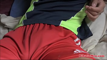 Preview 2 of Dad Spank Son Hairbrush Otk - athletic latinos fucking