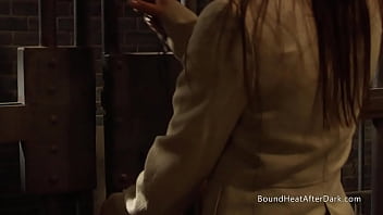 Preview 1 of Proin Girls Sex - Bound Lesbian Slave Uses Imagination And Panties To Reach Orgasm