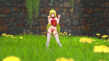 Preview 2 of Sunny Leone Blue Sex Video - Chinese Girl M22 Hentai Undress Dancing Strip MMD 3D Blonde Hair (CLIP)