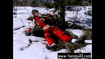 Preview 2 of Real Rape Selfshot Videos - Trimmed teen cock gay Roma In The Snow