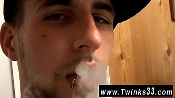 Preview 1 of Speedo Gay Movies - Amateur gay solo cum movie Hot chainsmoking straight mates Boomer and