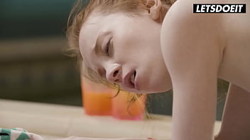 Preview 3 of School Sex And Dad - StepSisters Clara Mia and Lottie Magne Have Crazy Orgasms By The Pool - A GIRL KNOWS