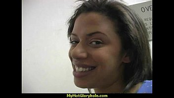 Preview 1 of Indian Pornstar Bath - Ebony teen shows off her blowjob skills at gloryhole 30