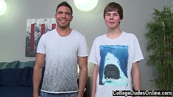 Preview 1 of Rey Anal - Gay friend watches straight friend jack off Tommy White Tops Sam