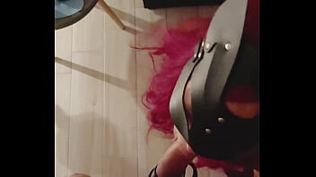 Preview 2 of Anal Male Domination - Me- Teen Girl POV Blowjob and licking Balls,  dick on a leash in the smoke of hookah