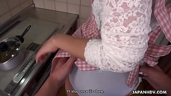 Preview 1 of Kocaman Memeler - Japanese Kyoka Makimura enjoys finger fucking and cock smoking with her lover uncensored.