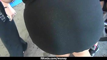 Preview 2 of Petite Amateur Gia Does Anal - Amateur hottie takes cash for public sex 20
