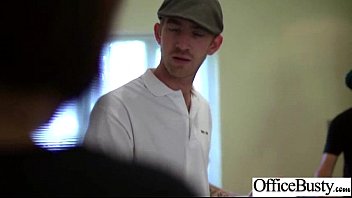 Preview 2 of Stuk Family - Busty Slut Worker Girl Fucks In Office movie-01