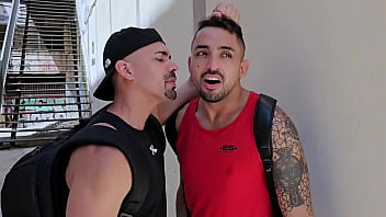 Preview 2 of Mom And Son Saxy Move - Horny Guys Cruising After Gym