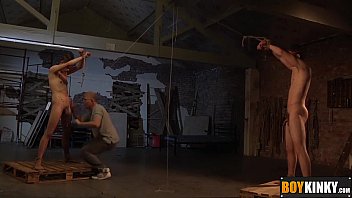 Preview 3 of Sex Mom Gemuk - Sebastian likes to tie strings big balls and uncut penis