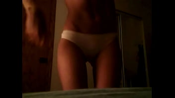 Preview 1 of Lesbian Scissoring Pussy - Slim girl loves to be watched