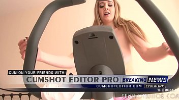 Preview 2 of Bbw Mom Retro - Cute Busty Blonde Exercising At Home