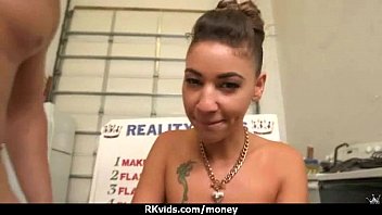 Preview 3 of Ebony Tranni - Cute sexy student trades sex for some extra cash 3