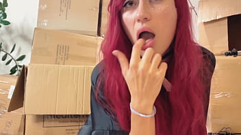 Preview 2 of Brenna Soarks - Me- Teen sexy girl hot passionately kisses and licks a guy&#039_s tongue