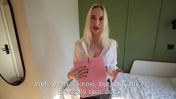 Preview 1 of Dad Ok - Big Tits Real Estate Girl is Fucked and Creampied