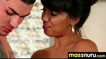 Preview 1 of Mazasex Com - slippery nuru massage for lucky dude 23