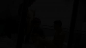 Preview 3 of And Sun And - Sexo duro con mi hermanastra dos vergas para ella sola en el jacuzzi