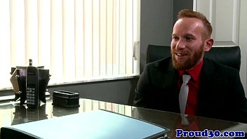 Preview 1 of Hindi Dundee Sex - Mature office assfucking hunk in in suit