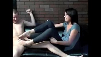 Preview 3 of Iadian Rsp - 3032717 cousin footjob in sexy tight leggings