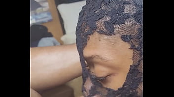 Preview 4 of First Time Culkhold - Masked Lalola klitz is A Deep Throat Specialist