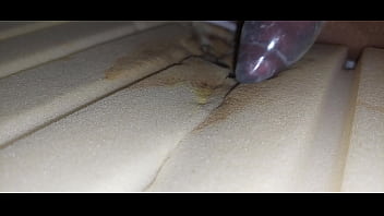 Preview 4 of Great Pili - I fuck the mattress and ejaculate the sperm in the condom