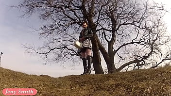Preview 1 of Small Boy Big Girlxxnx - Jeny Smith photo session behind the scene