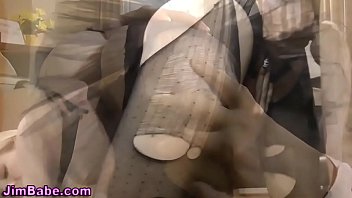 Preview 4 of Big Byak - Teen in stockings spunked