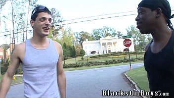 Preview 1 of Risky Public Outdoor - Nikola Jovovich Gets Fucked By Two Black Guys