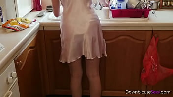 Preview 2 of Delhi Hindi School - Jodie Ellen - Tea In My Satin Chemise - short trailer