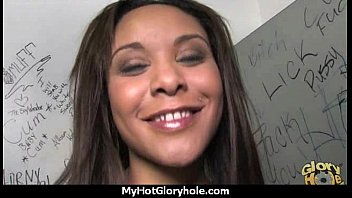 Preview 1 of She Ate The Dick - Sexy ebony enjoying gloryhole 17