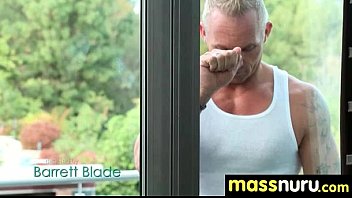 Preview 1 of Condom With Dog - Nuru Massage Ends with a Hot Shower Fuck 21
