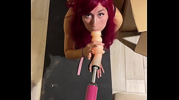 Preview 3 of Www China Xxx Hdvideo Com - Sex Machine fucks Deep Throat with Huge Dildo Teen Cat Girl,  Sucking sex toy Hardcore Fetish Blowjob