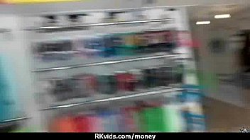 Preview 4 of Dildofucking Cute Lesbian Teens - Hot sexy amateur babe needs a lift and takes cash 27