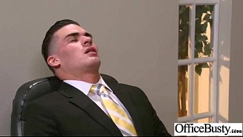 Preview 1 of Six Pack Men Sex - Busty Slut Worker Girl In Office Get Hardcore Style Nailed video-10