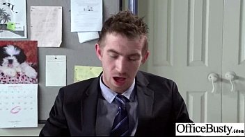 Preview 1 of Mom Cikhen Son - Busty Slut Worker Girl In Office Get Hardcore Style Nailed video-05