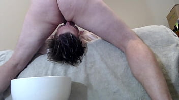 Preview 4 of Sexy Hup - getting face fucked while puking and tasting my puke!
