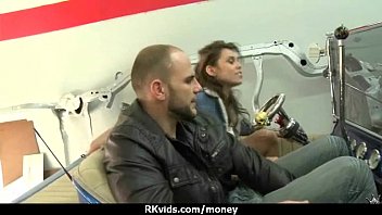 Preview 2 of Stacey Havon Fishnet - Slutty amateur babe is paid cash from some crazy public sex 14