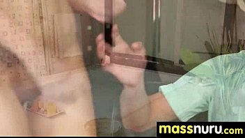 Preview 1 of Black Lasbian - Sexy Girl Nuru Massage and Fuck 5