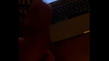 Preview 4 of Big Booty Spread Legs - Mr Big Dick UK wanking his rock hard cock watching big tit big dick porn