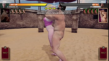 Preview 2 of Milk Solo 003 - Anya vs. Ethan (Naked Fighter 3D)