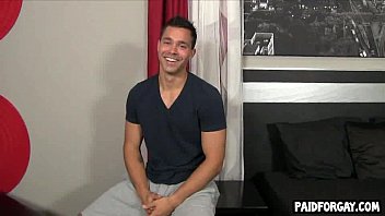 Preview 1 of Mirelle A Met Art - Straight stud paid some cash to tug on his cock