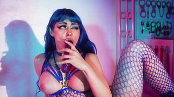 Preview 3 of Okuda Manami - LET&#039_S GET SLOPPY - FISHNET SPIT PLAY