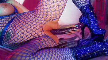Preview 4 of Okuda Manami - LET&#039_S GET SLOPPY - FISHNET SPIT PLAY
